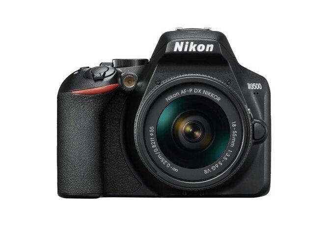 Зеркальный фотоаппарат Nikon D3500 18-55 P VR Kit Black, 36190 руб.